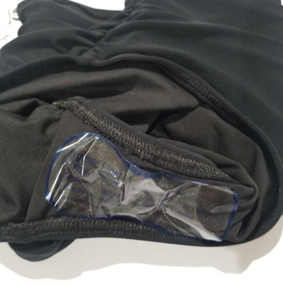 Magicsuit Shirred Bikini Bottom Black Size 12 - Picture 4 of 9